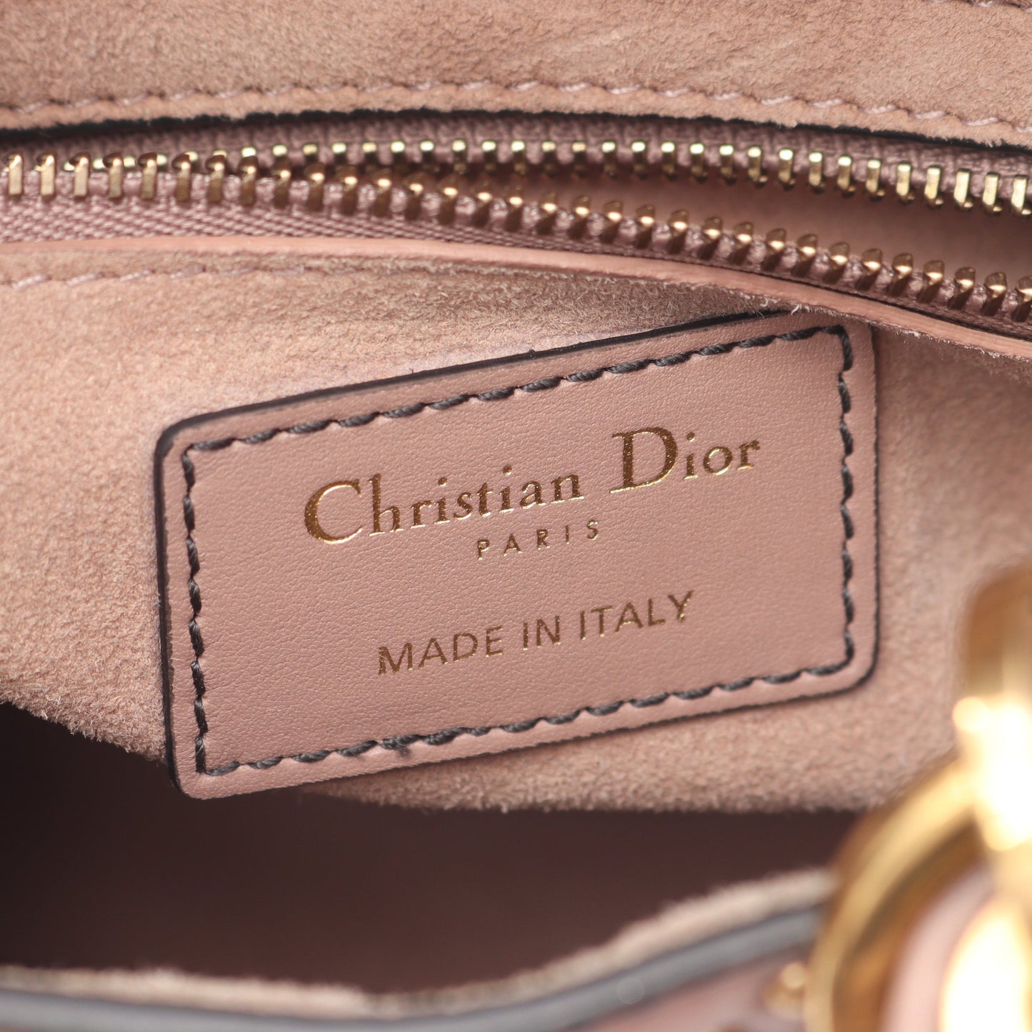 レディディオール ミニ スタッズ 2WAY ハンドバッグ レザー ダスティピンク クリスチャンディオール バッグ Christian Dior