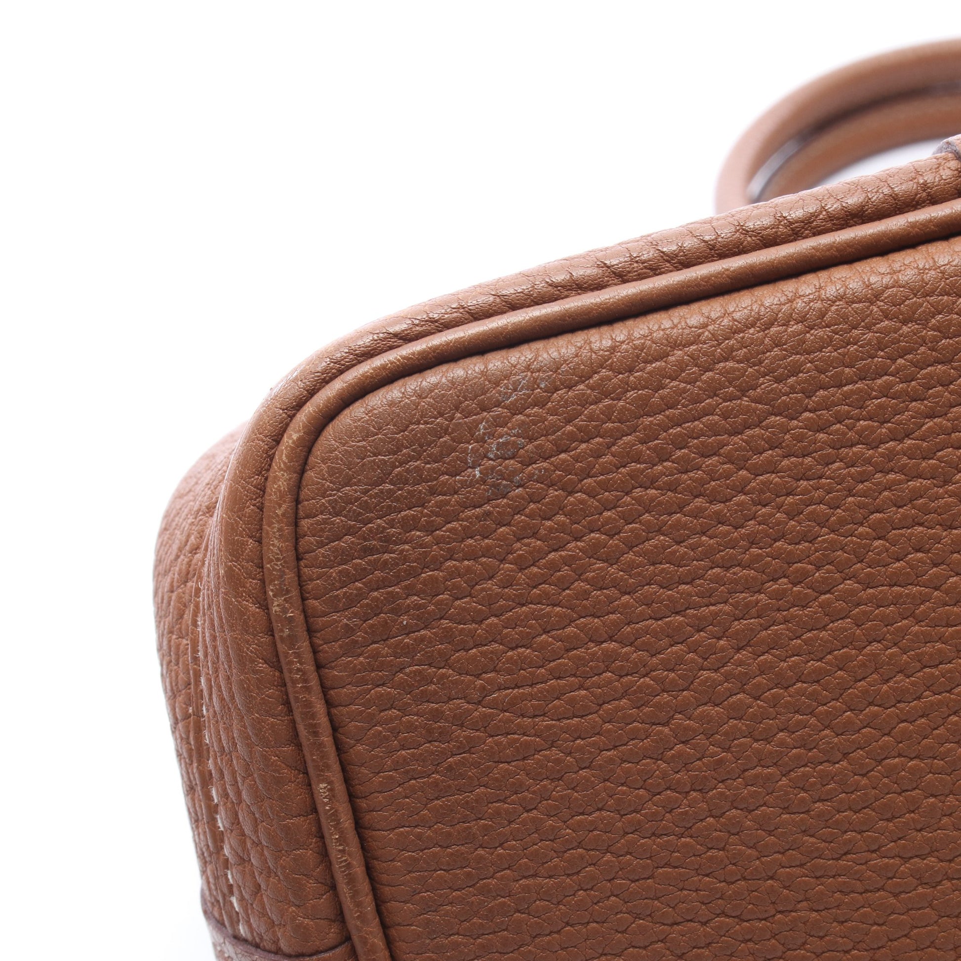 ガーデンパーティTPM ゴールド ハンドバッグ トートバッグ ネゴンダ ブラウン シルバー金具 C刻印 エルメス バッグ HERMES