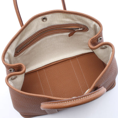 ガーデンパーティTPM ゴールド ハンドバッグ トートバッグ ネゴンダ ブラウン シルバー金具 C刻印 エルメス バッグ HERMES