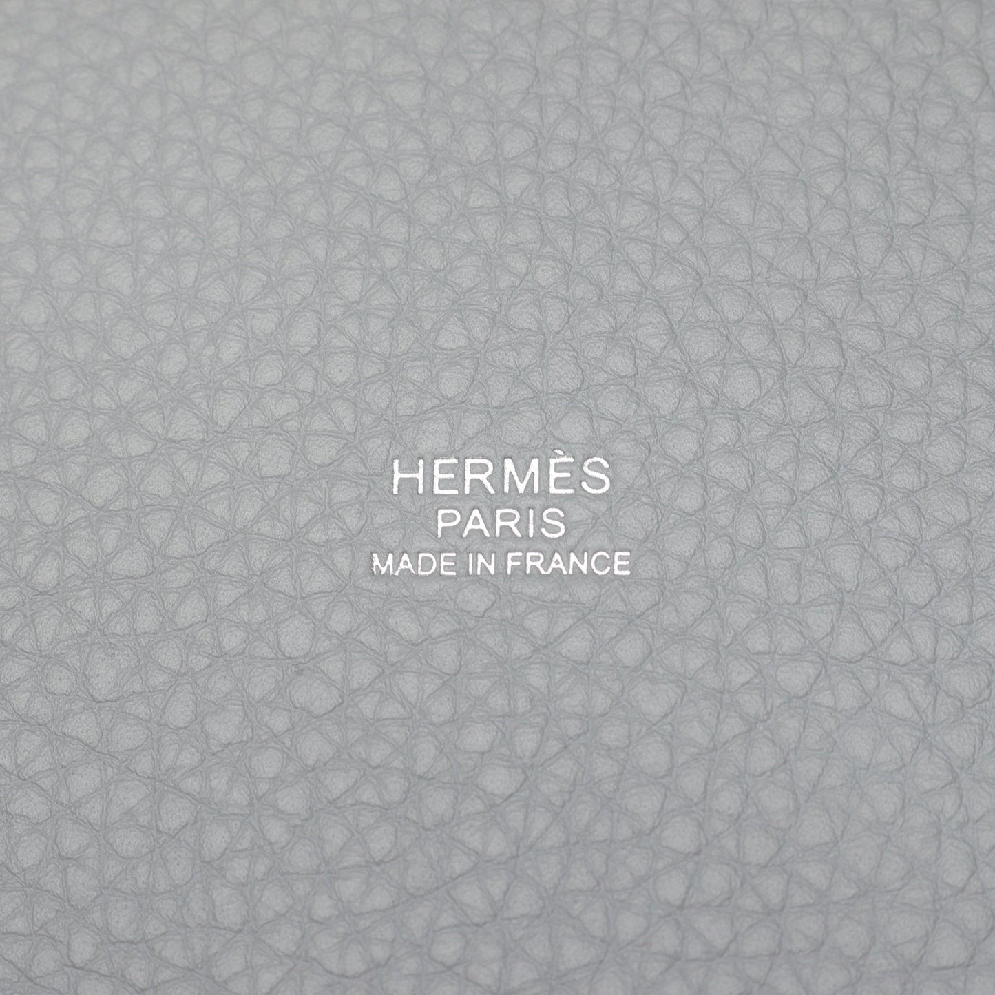 ピコタンロックPM ブルーグラシエ ハンドバッグ トリヨンクレマンス ブルーグレー シルバー金具 K刻印 エルメス バッグ HERMES