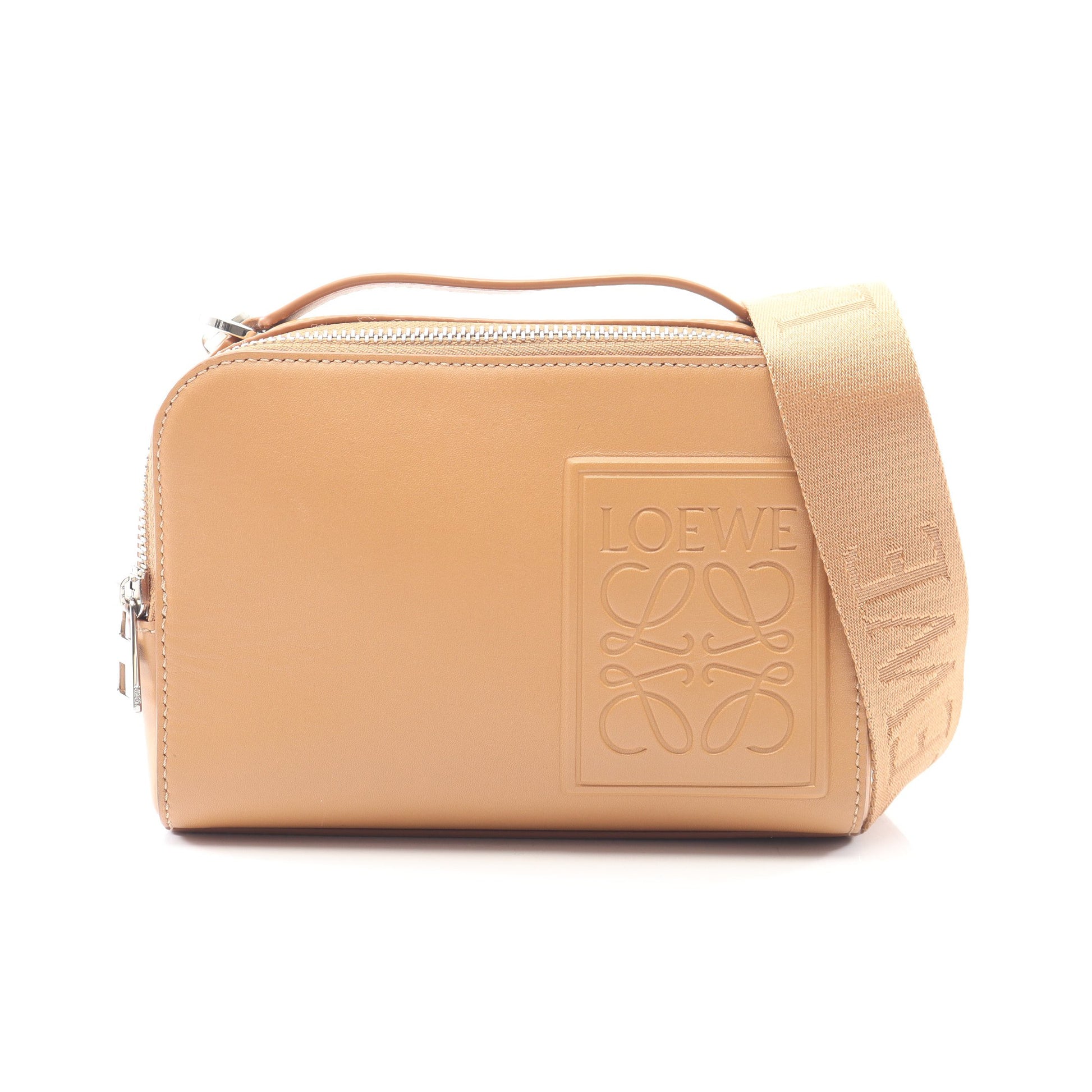 クロスボディ カメラバッグ ミニ 2WAY ハンドバッグ レザー ベージュ ロエベ バッグ LOEWE