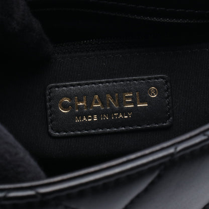 マトラッセ スモール チェーンショルダーバッグ レザー ブラック ゴールド金具 シャネル バッグ CHANEL