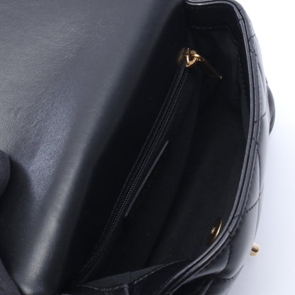 マトラッセ スモール チェーンショルダーバッグ レザー ブラック ゴールド金具 シャネル バッグ CHANEL