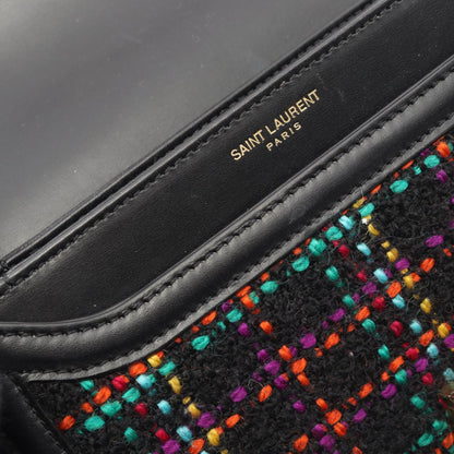 ソルフェリーノ スモール ショルダーバッグ ツイード レザー ブラック マルチカラー サンローランパリ バッグ SAINT LAURENT PARIS