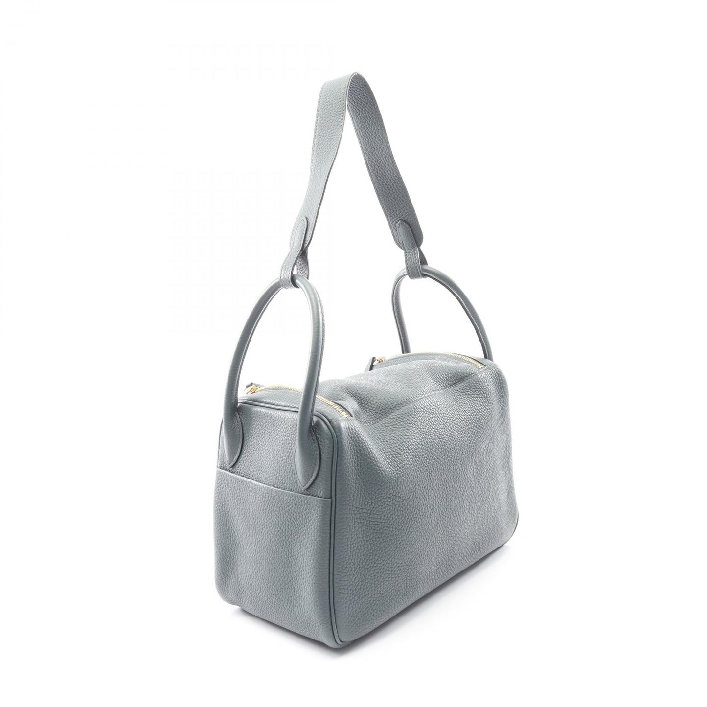 リンディ30 ブルーオラージュ ショルダーバッグ トリヨンクレマンス ブルーグレー ゴールド金具 Z刻印 エルメス バッグ HERMES