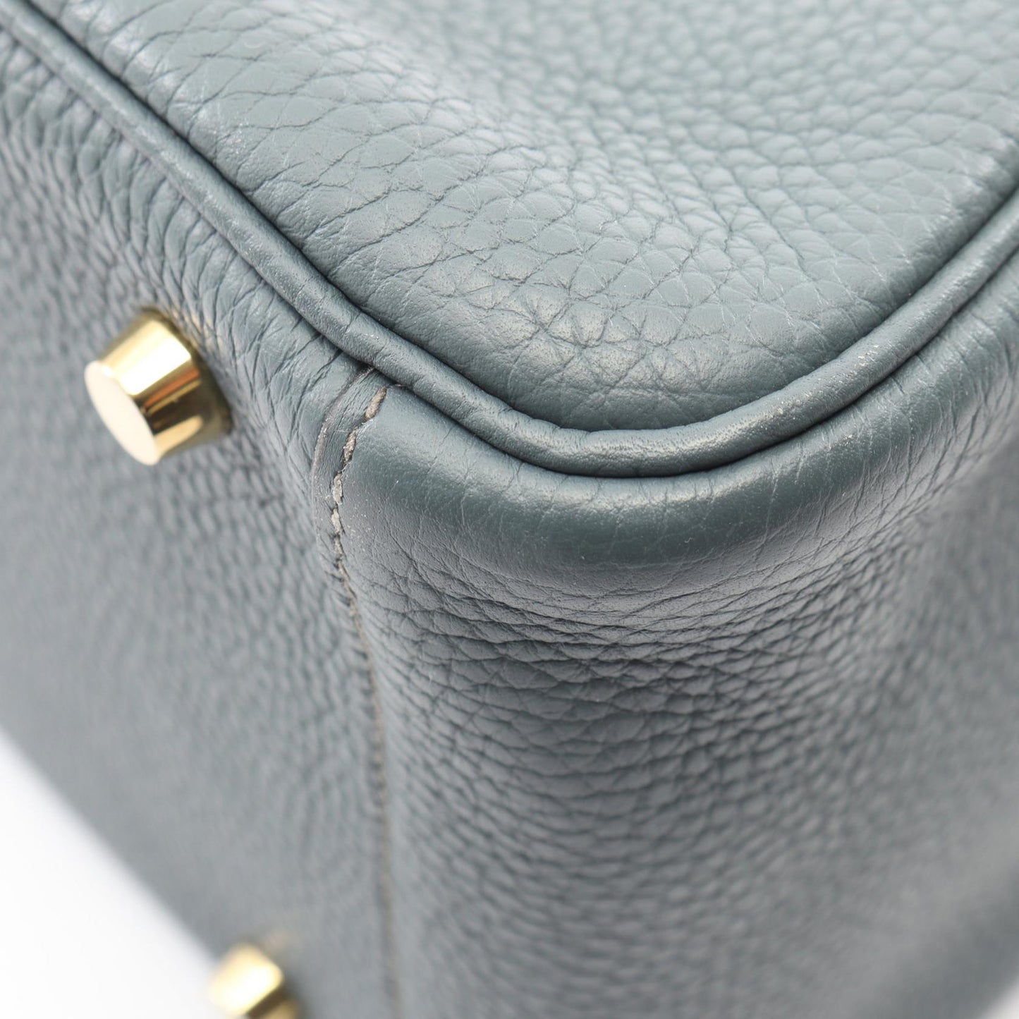 リンディ30 ブルーオラージュ ショルダーバッグ トリヨンクレマンス ブルーグレー ゴールド金具 Z刻印 エルメス バッグ HERMES
