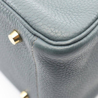 リンディ30 ブルーオラージュ ショルダーバッグ トリヨンクレマンス ブルーグレー ゴールド金具 Z刻印 エルメス バッグ HERMES