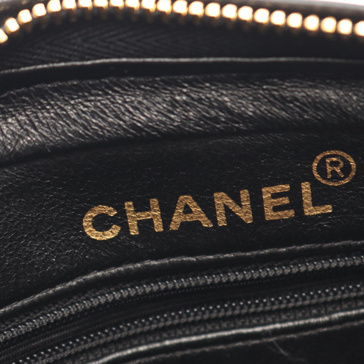マトラッセ チェーンショルダーバッグ ラムスキン ブラック ゴールド金具 シャネル バッグ CHANEL