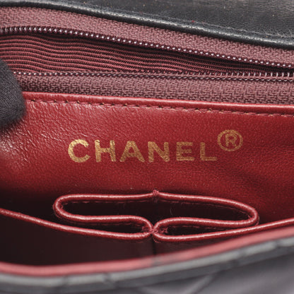 ミニマトラッセ20 チェーンショルダーバッグ ラムスキン ブラック ゴールド金具 シャネル バッグ CHANEL
