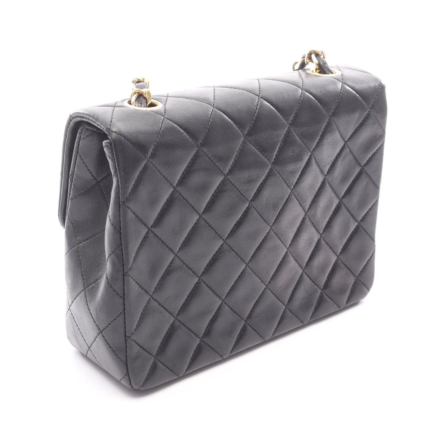 ミニマトラッセ20 チェーンショルダーバッグ ラムスキン ブラック ゴールド金具 シャネル バッグ CHANEL