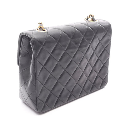 ミニマトラッセ20 チェーンショルダーバッグ ラムスキン ブラック ゴールド金具 シャネル バッグ CHANEL