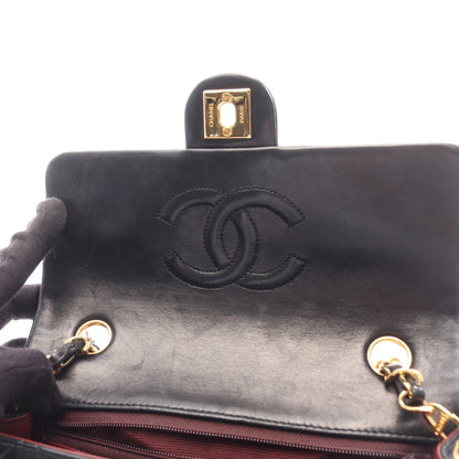 ミニマトラッセ20 チェーンショルダーバッグ ラムスキン ブラック ゴールド金具 シャネル バッグ CHANEL