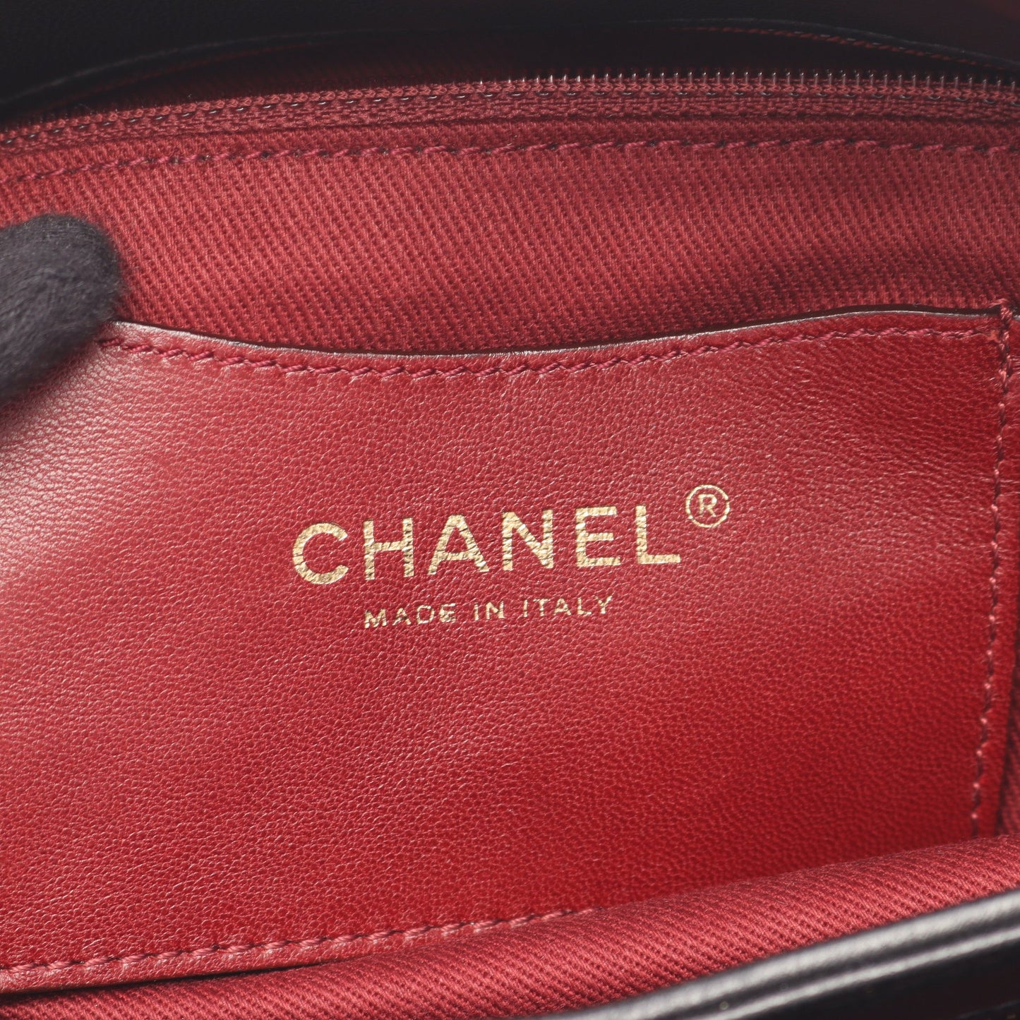 マドモアゼル ボーリングバッグ チェーンショルダーバッグ ラムスキン ブラック ゴールド金具 シャネル バッグ CHANEL
