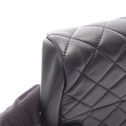 マドモアゼル ボーリングバッグ チェーンショルダーバッグ ラムスキン ブラック ゴールド金具 シャネル バッグ CHANEL