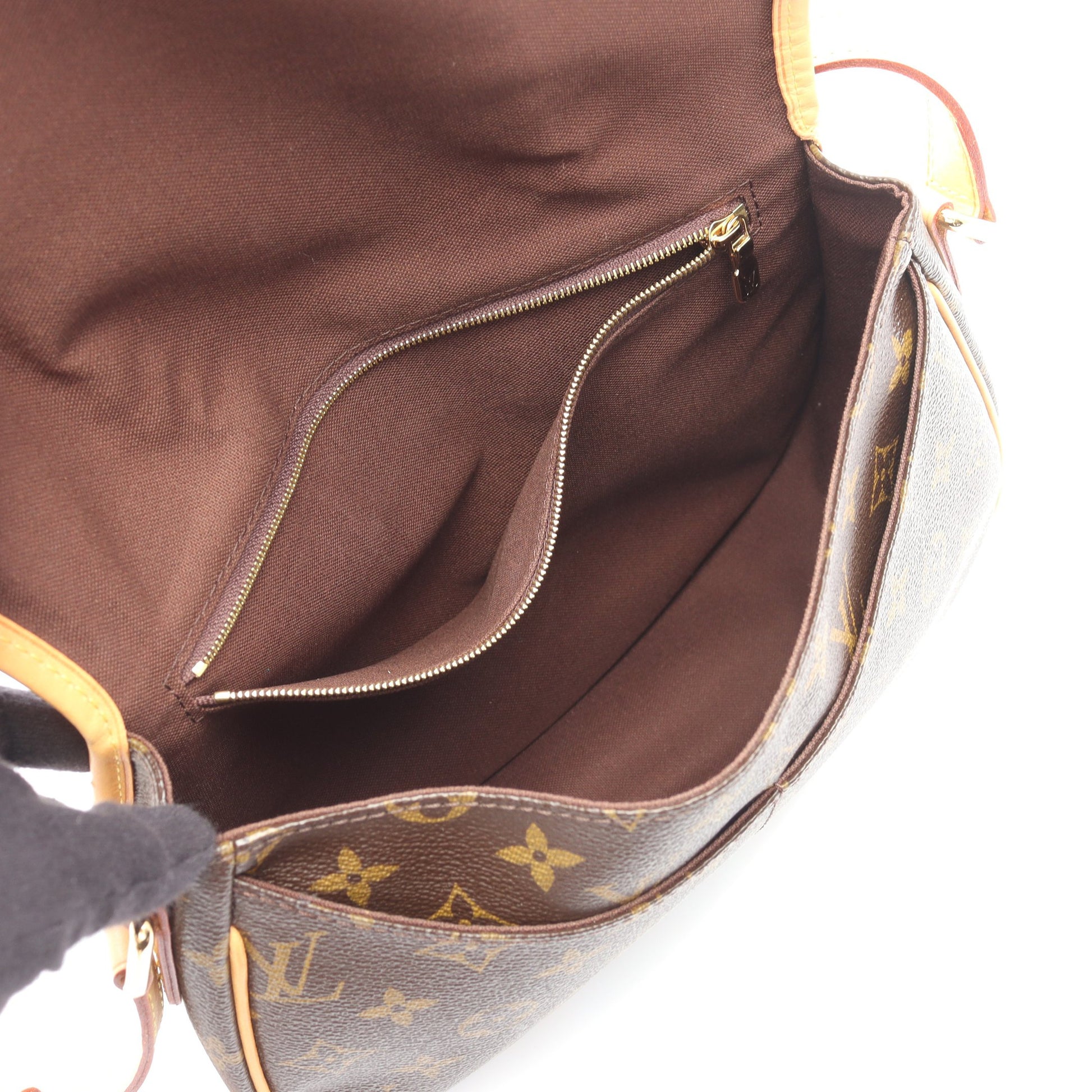 メニルモンタンPM モノグラム ショルダーバッグ PVC レザー ブラウン ルイヴィトン バッグ LOUIS VUITTON