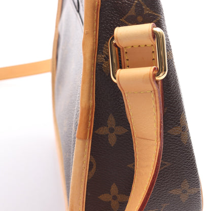 メニルモンタンPM モノグラム ショルダーバッグ PVC レザー ブラウン ルイヴィトン バッグ LOUIS VUITTON