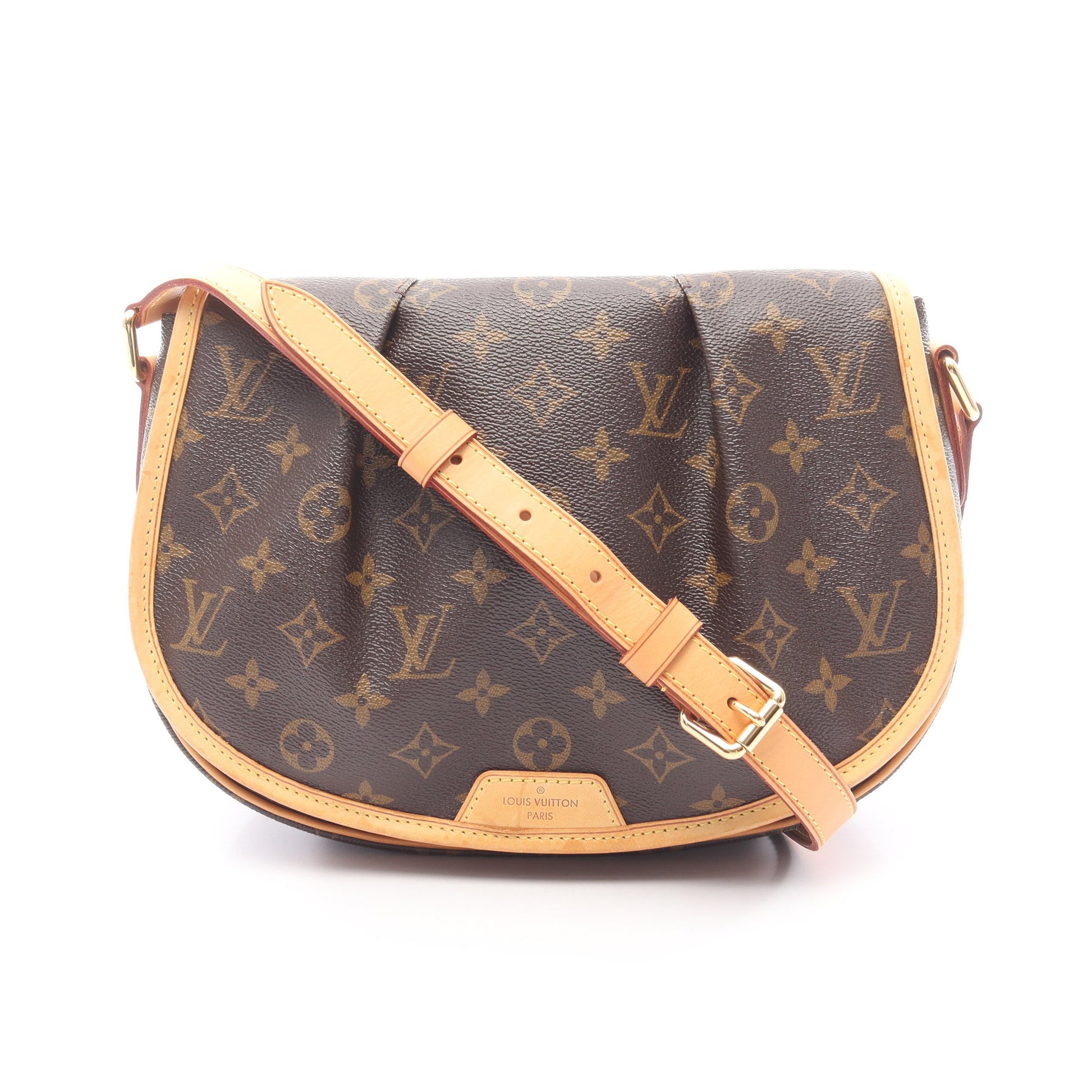 メニルモンタンPM モノグラム ショルダーバッグ PVC レザー ブラウン ルイヴィトン バッグ LOUIS VUITTON