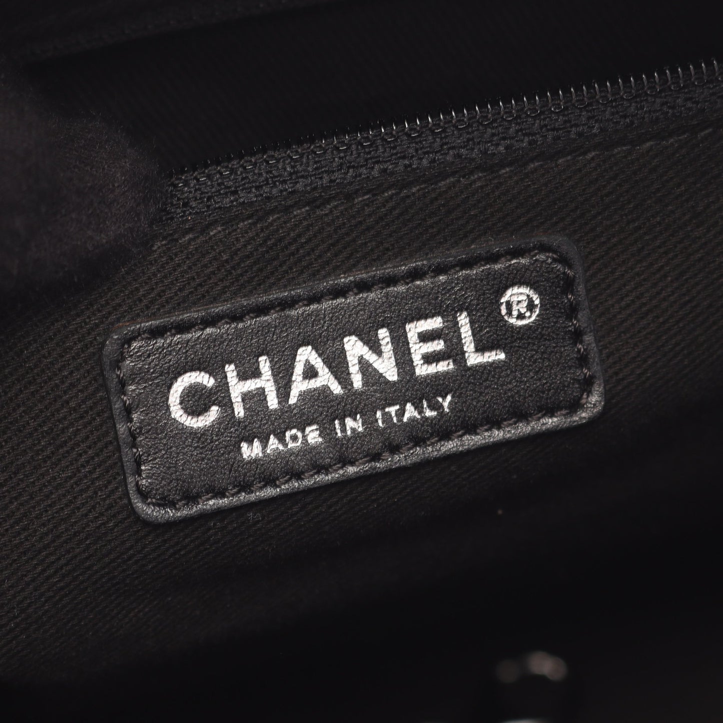 パリニューヨークライン ハンドバッグ トートバッグ ナイロン レザー ブラック シルバー金具 シャネル バッグ CHANEL