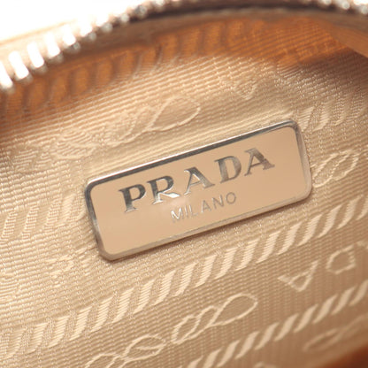 Re-Edition 2005 2WAY チェーンショルダーバッグ ナイロン サフィアーノレザー ベージュ プラダ バッグ PRADA