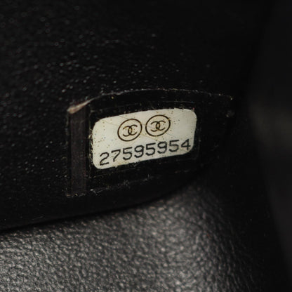 シェブロン Vステッチ ミニ チェーンショルダーバッグ ラムスキン ブラック ゴールド金具 シャネル バッグ CHANEL
