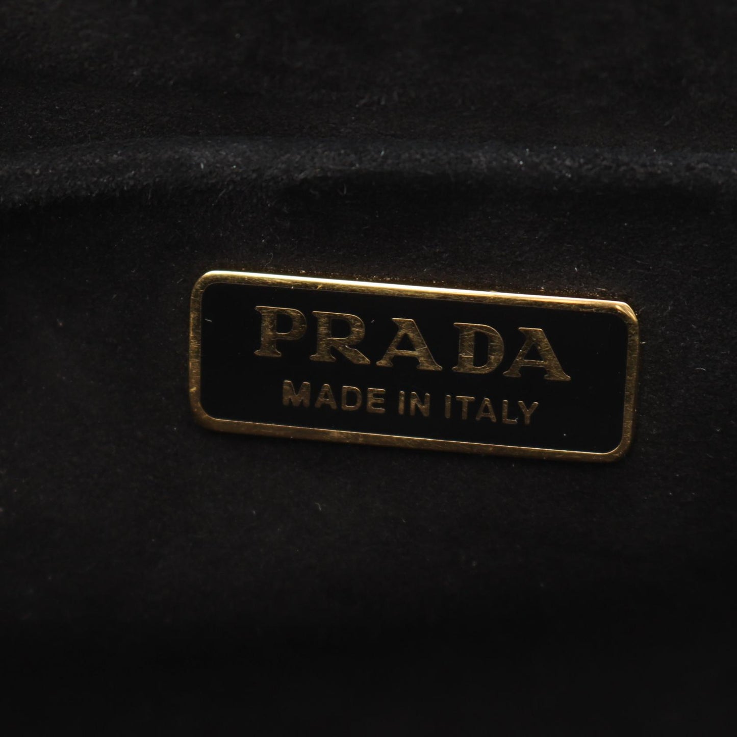 カイエ ショルダーバッグ ベロア ブラック マルチカラー プラダ バッグ PRADA