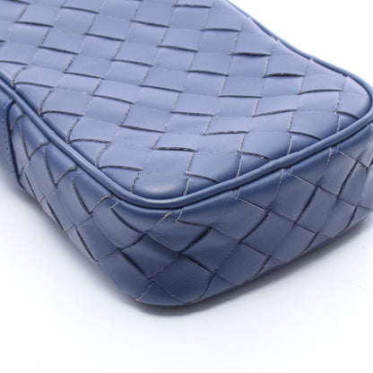 ポシェット フォンポーチ イントレチャート ショルダーバッグ レザー ネイビー ボッテガヴェネタ バッグ BOTTEGA VENETA