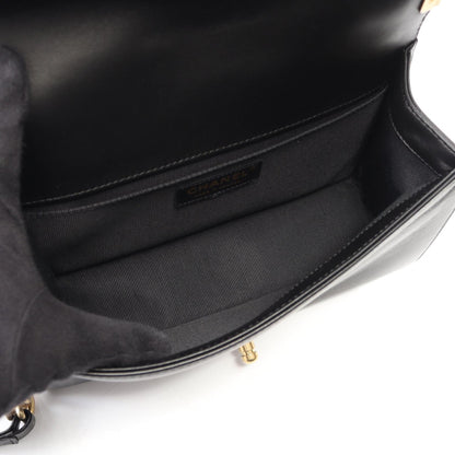 ボーイシャネル チェーンショルダーバッグ ツイード ラムスキン ブラック ゴールド金具 シャネル バッグ CHANEL