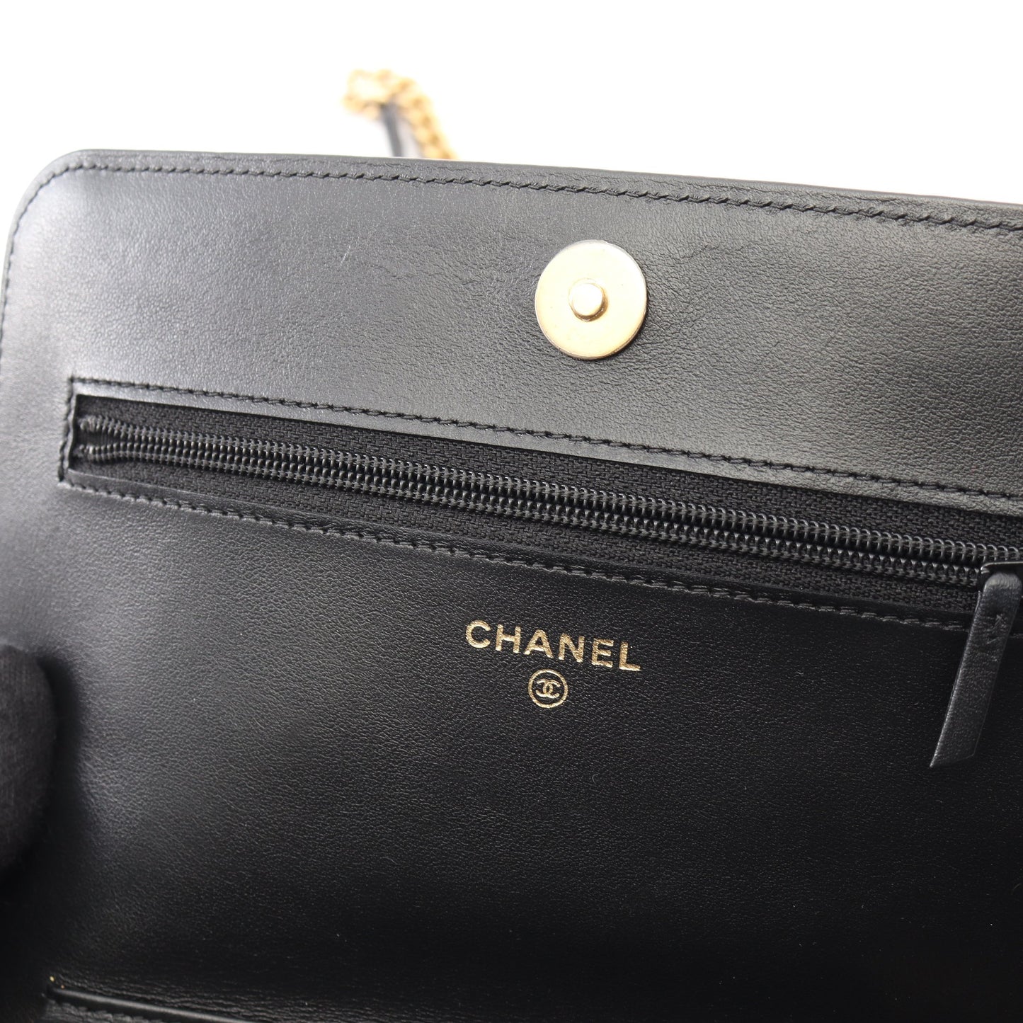ボーイシャネル チェーンウォレット キャビアスキン ブラック ゴールド金具 シャネル バッグ CHANEL