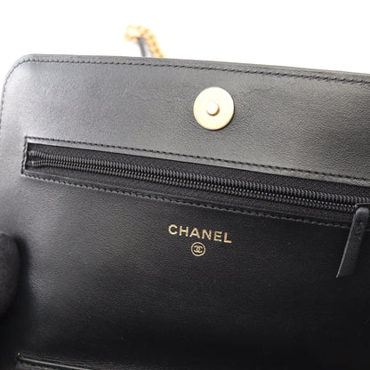 ボーイシャネル チェーンウォレット キャビアスキン ブラック ゴールド金具 シャネル バッグ CHANEL