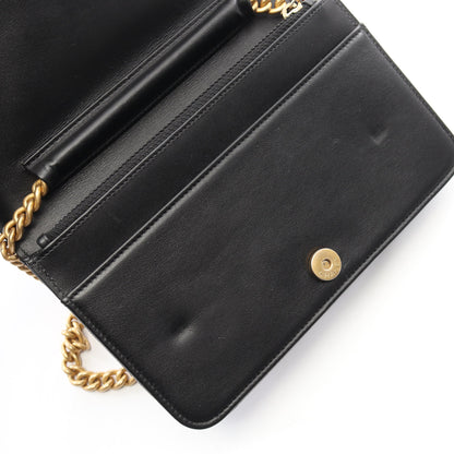 ボーイシャネル チェーンウォレット キャビアスキン ブラック ゴールド金具 シャネル バッグ CHANEL