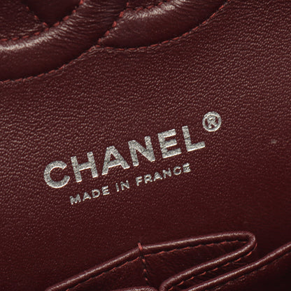マトラッセ Wフラップ Wチェーンショルダーバッグ キャビアスキン ブラック シルバー金具 シャネル バッグ CHANEL