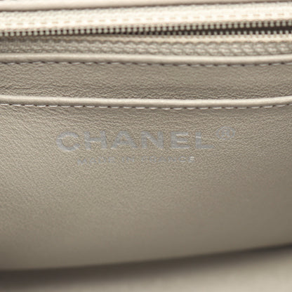 ミニマトラッセ チェーンショルダーバッグ ラムスキン グレー ゴールド金具 シャネル バッグ CHANEL