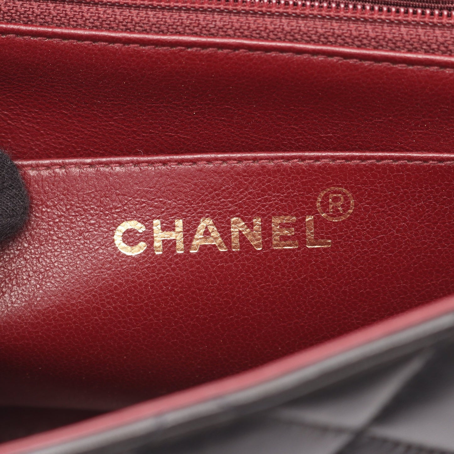 マトラッセ ダイアナフラップ チェーンショルダーバッグ ラムスキン ブラック ゴールド金具 シャネル バッグ CHANEL