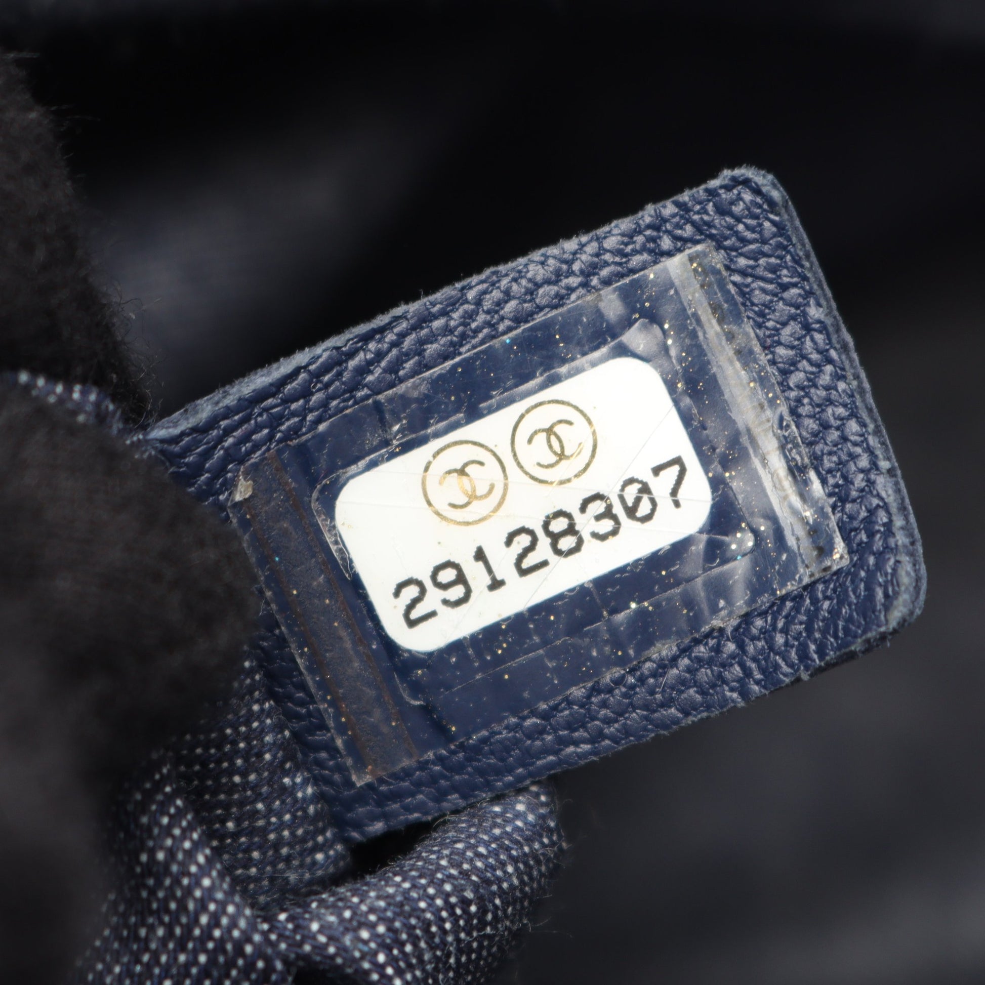マトラッセ コンビ金具 2WAY チェーンショルダーバッグ ラムスキン ネイビー シャネル バッグ CHANEL