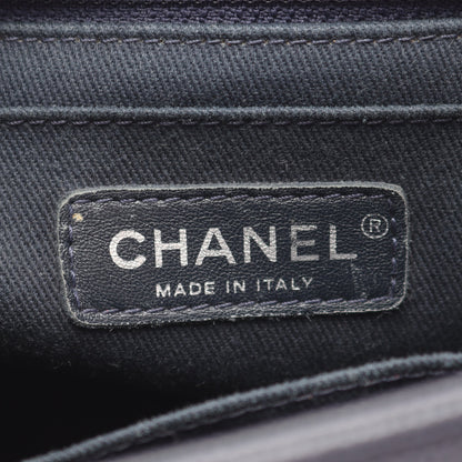 マトラッセ チェーンショルダーバッグ キャビアスキン ダークグレー シルバー金具 シャネル バッグ CHANEL