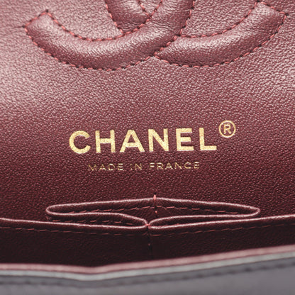 マトラッセ Wフラップ Wチェーンショルダーバッグ ラムスキン ブラック ゴールド金具 シャネル バッグ CHANEL