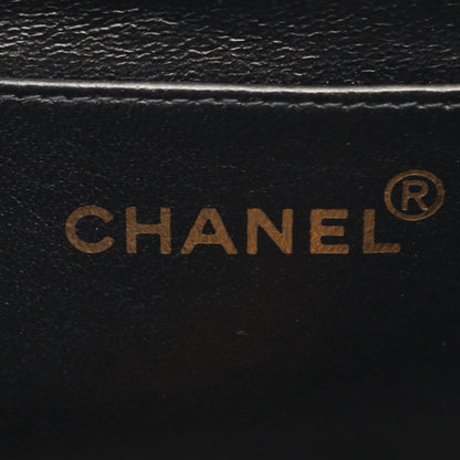 マトラッセ ダイアナフラップ チェーンショルダーバッグ ラムスキン ブラック ゴールド金具 シャネル バッグ CHANEL