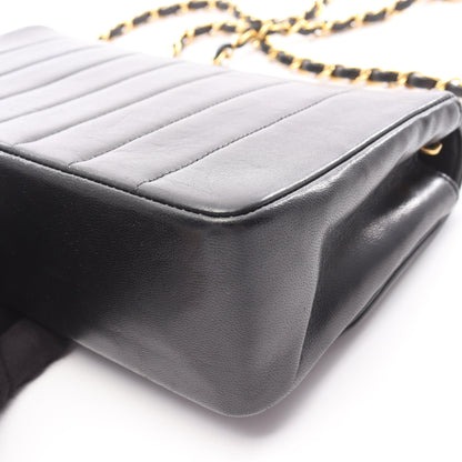 マドモアゼル チェーンショルダーバッグ ラムスキン ブラック ゴールド金具 シャネル バッグ CHANEL