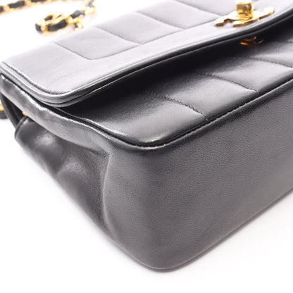 マドモアゼル チェーンショルダーバッグ ラムスキン ブラック ゴールド金具 シャネル バッグ CHANEL