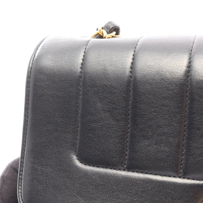 マドモアゼル チェーンショルダーバッグ ラムスキン ブラック ゴールド金具 シャネル バッグ CHANEL