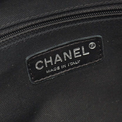 マトラッセ チェーンショルダーバッグ キャビアスキン グレー シルバー金具 シャネル バッグ CHANEL