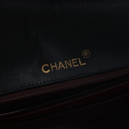 マトラッセ チェーンショルダーバッグ ラムスキン ブラック ゴールド金具 シャネル バッグ CHANEL
