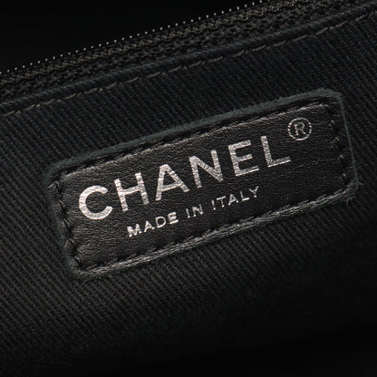 マトラッセ チェーンショルダーバッグ チェーントートバッグ キャビアスキン ブラック シルバー金具 シャネル バッグ CHANEL