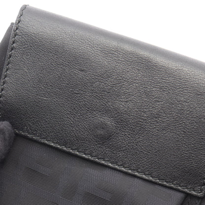 ズッカ ベルトバッグ ウエストバッグ ボディバッグ ナイロン レザー ブラック フェンディ バッグ FENDI