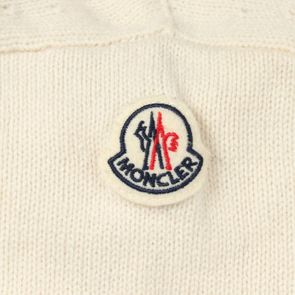 タートルネック ロゴ ニット ウール アイボリー ブラック モンクレール トップス MONCLER