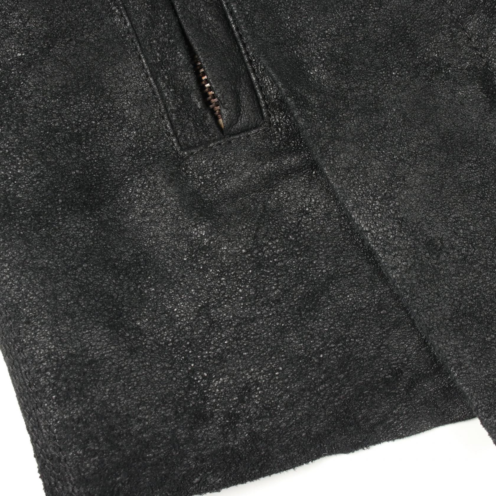 切替 レザージャケット ラムレザー ブラック リックオウエンス アウター Rick Owens