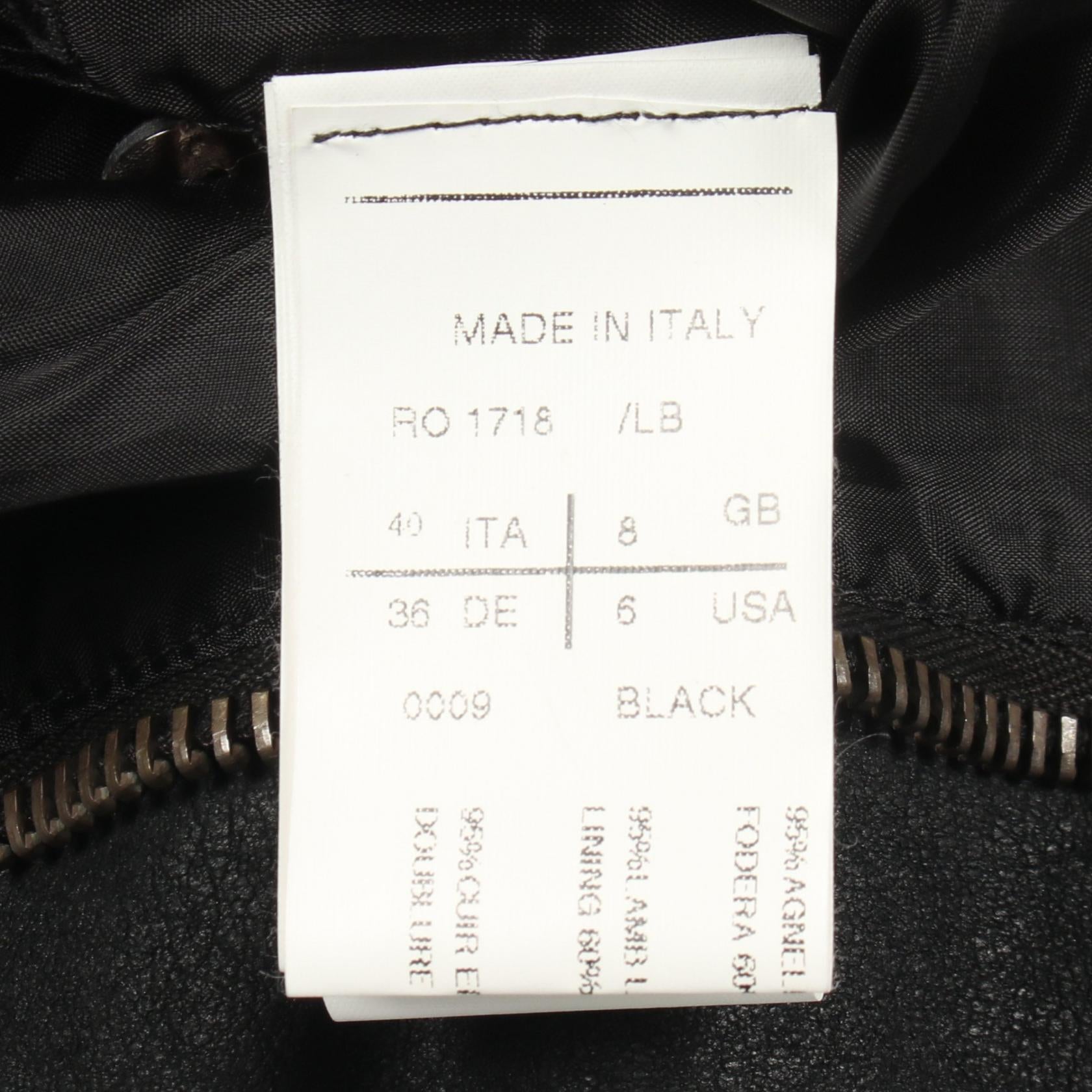 切替 レザージャケット ラムレザー ブラック リックオウエンス アウター Rick Owens