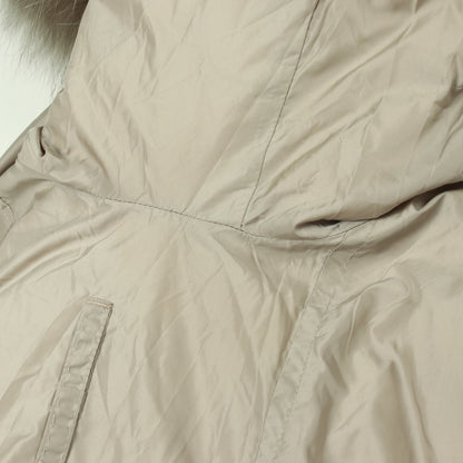リバーシブル フード付き ダウンコート ナイロン グレーブラウン ベージュ エスマックスマーラ アウター S Max Mara