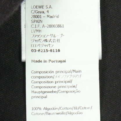 アナグラム 半袖Tシャツ コットン ブラック ロエベ トップス LOEWE