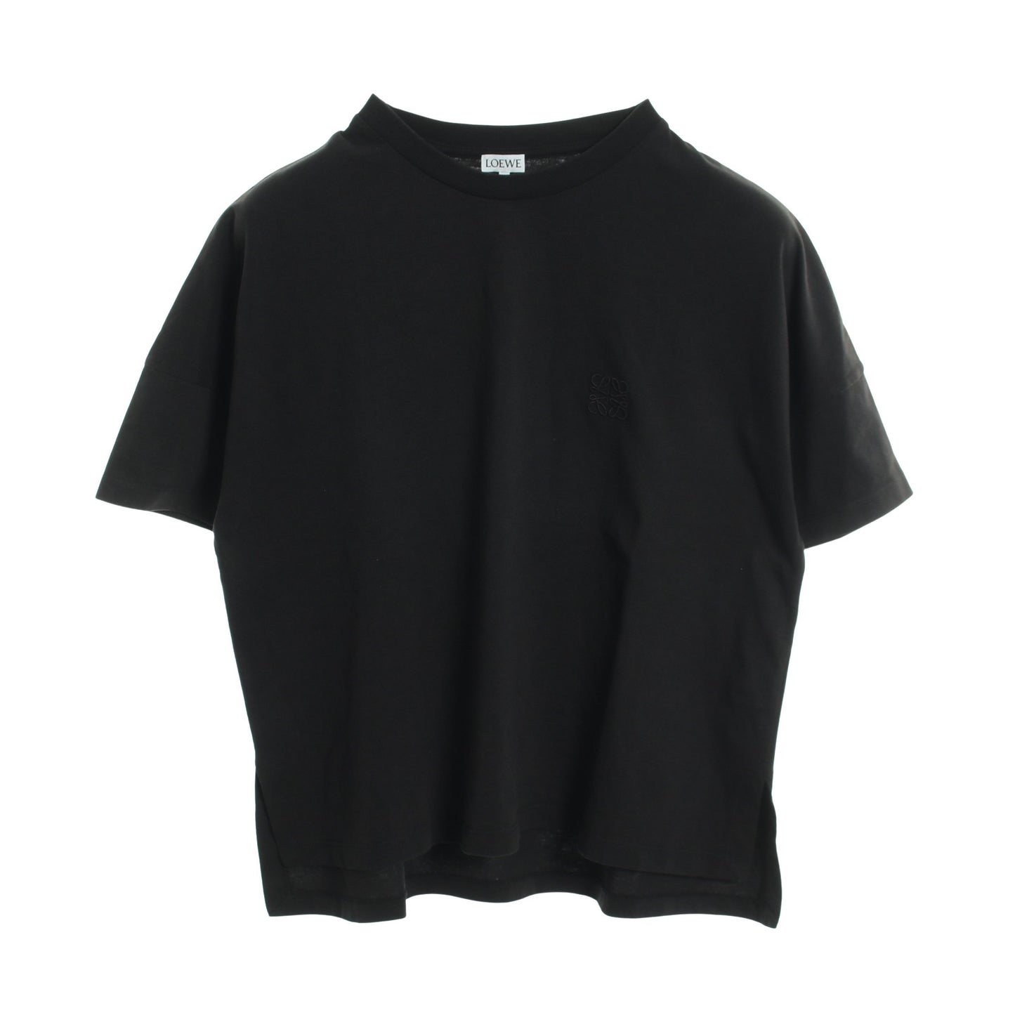 アナグラム 半袖Tシャツ コットン ブラック ロエベ トップス LOEWE